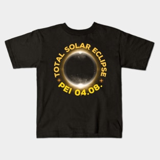 Total Solar Eclipse 2024, Prince Edward island, Canada Kids T-Shirt